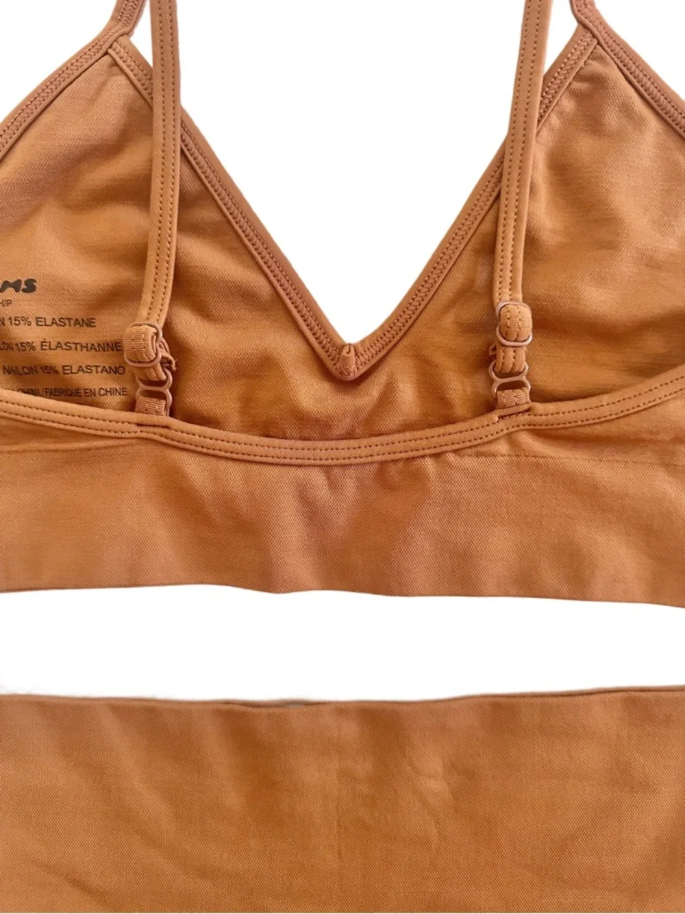 NWT SKIMS Copper Seamless Bralette & Shorts Set Size S - Picture 8 of 12